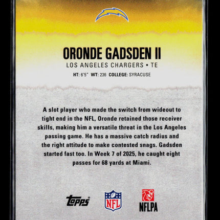 2025 Topps Composite Signature Class Oronde Gadsden II #227 Pink 129/250 RC