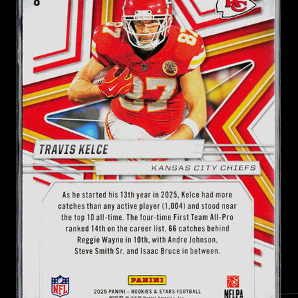 2025 Panini Rookies & Stars Travis Kelce #8 True Blue /149