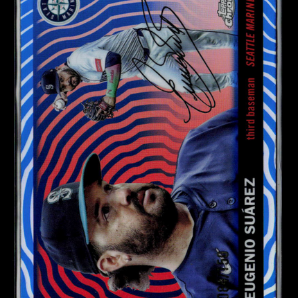 2025 Topps Platinum Chrome Eugenio Suárez #133 Blue /150