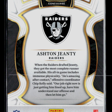 2026 Panini Select Ashton Jeanty #4 RC