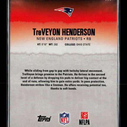 2025 Topps Signature Class TreVeyon Henderson #117 063/175 RC
