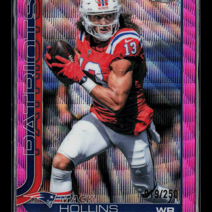 2025 Topps Chrome Mack Hollins #206 Pink Refractor 19/250