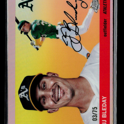 2025 Topps Platinum Chrome JJ Bleday #74 Pink Refractor 03/75
