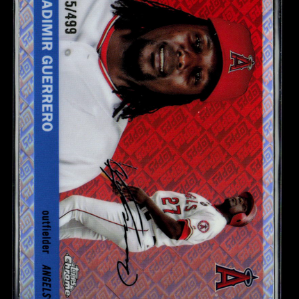 2025 Topps Chrome Vladimir Guerrero #370 X-Fractor 445/499