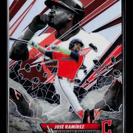 2026 Topps Finest Smashing Through José Ramírez #S-13
