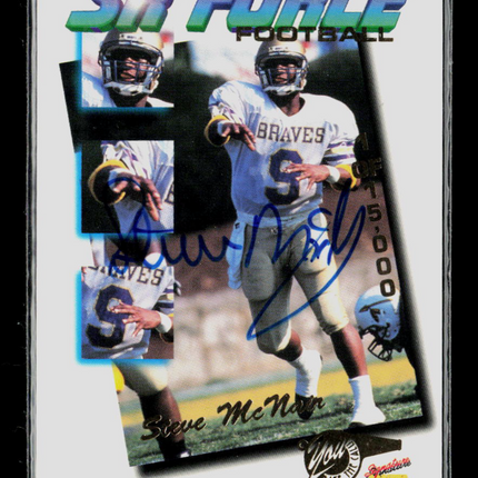 1995 Signature Rookies SR Force Steve McNair #F32 Auto