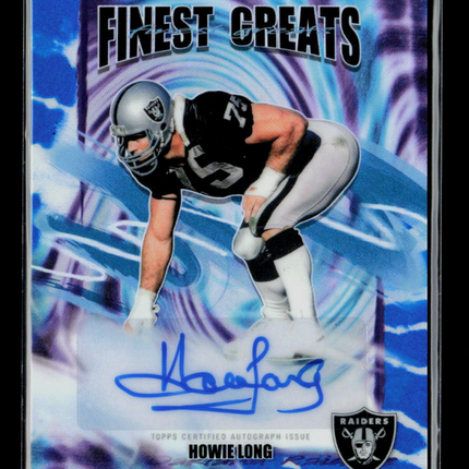 2025 Topps Finest Finest Greats Autographs Howie Long #FGA-HL 66/99 Auto