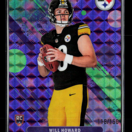 2025 Topps Finest Will Howard #8 Purple RC 116/150