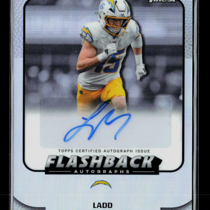 2025 Topps Finest Flashback Autographs Ladd McConkey #FBA-LM Refractor Auto