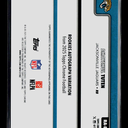 2025 Topps Chrome Bhayshul Tuten #RA-BT Pink 203/399 RC Auto