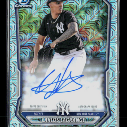 2024 Bowman Chrome Carlos Lagrange #BMA-CL Mojo Refractor Auto
