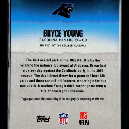 2025 Topps Composite Bryce Young #9 Auto /50