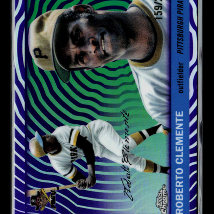 2025 Topps Chrome Roberto Clemente #403 Purple Sonar 159/250