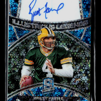 2020 Panini Spectra Illustrious Legends Brett Favre #IL-BF Prizm 1 / 5 Auto