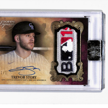 2021 Topps Dynasty Trevor Story #DAP-TS5 Autograph Patch 1/1 Logo Auto