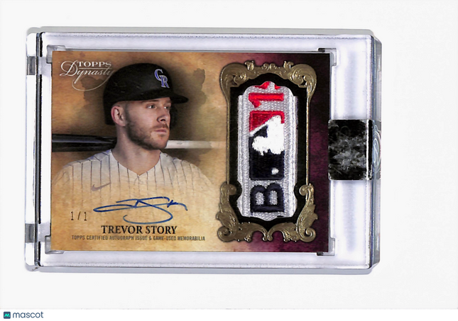 2021 Topps Dynasty Trevor Story #DAP-TS5 Autograph Patch 1/1 Logo Auto