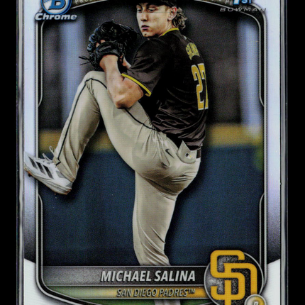 2025 Bowman Chrome Draft Michael Salina #BDC-76 Refractor