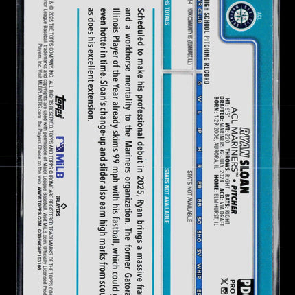 2025 Topps Chrome Pro Debut Ryan Sloan #PDC-48