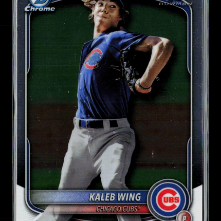 2025 Bowman Draft Chrome Kaleb Wing #BDC-131