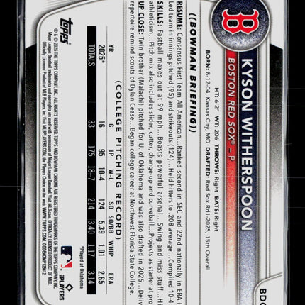2025 Bowman Chrome Kyson Witherspoon #BDC-29