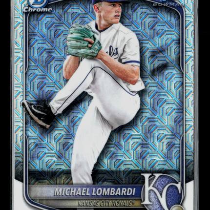 2025 Bowman Draft Chrome Michael Lombardi #BDC-118 Mega Box Mojo Refractor