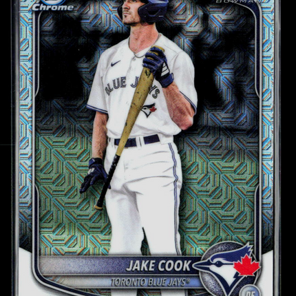 2025 Bowman Draft Chrome Jake Cook #BDC-97 Aqua Lunar Glow Refractor