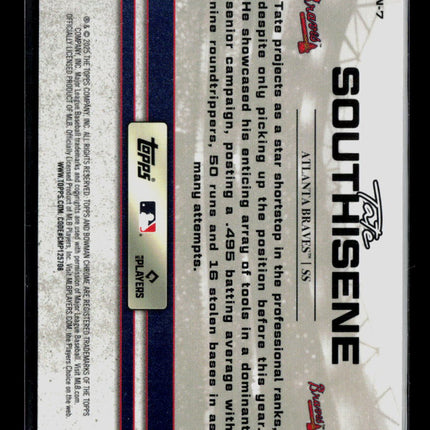 2025 Bowman Chrome Draft Tate Southisene #BDN-7