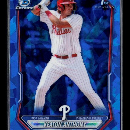 2024 Bowman Chrome Keaton Anthony #BCP-121 Blue Sapphire