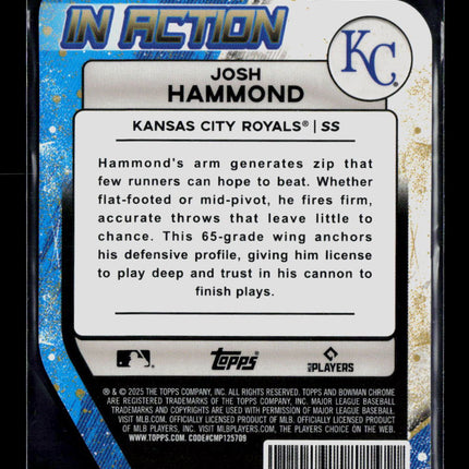2025 Bowman Chrome In Action Josh Hammond #BIA-9