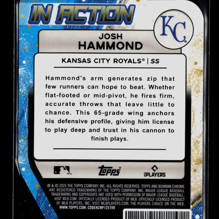 2025 Bowman Chrome In Action Josh Hammond #BIA-9
