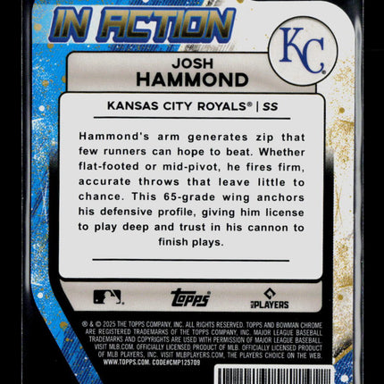2025 Bowman Chrome In Action Josh Hammond #BIA-9