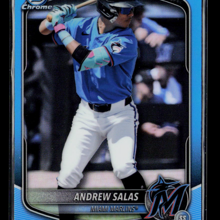 2025 Bowman Chrome Andrew Salas #BDC-34 Blue
