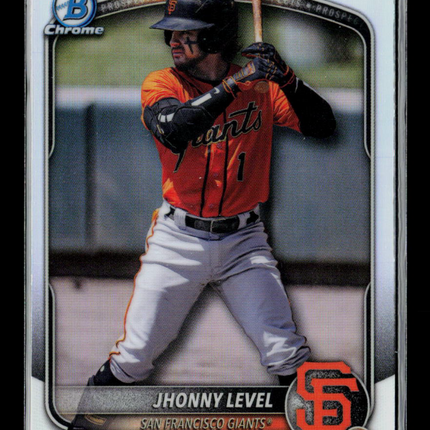 2025 Bowman Chrome Jhonny Level #BDC-55 Refractor