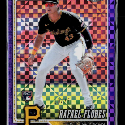 2026 Topps Chrome Rafael Flores #185 Logofractor 20/75 RC