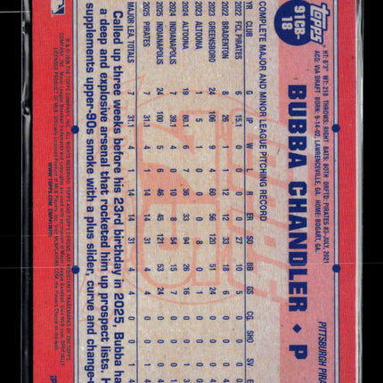2026 Topps Chrome 75 Years of Baseball Bubba Chandler #91CB-18 RC