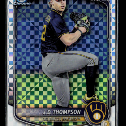 2025 Bowman Draft Chrome J.D. Thompson #BDC-14 Mega Box Mosaic Refractor