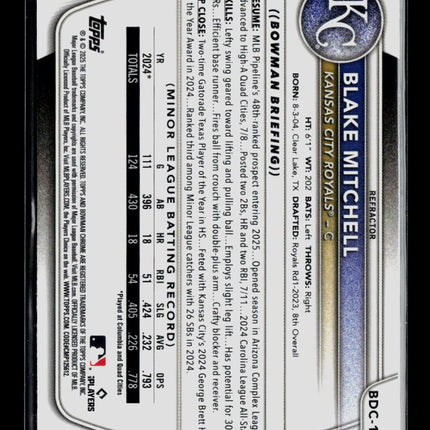 2024 Bowman Draft Chrome Blake Mitchell #BDC-160 Refractor