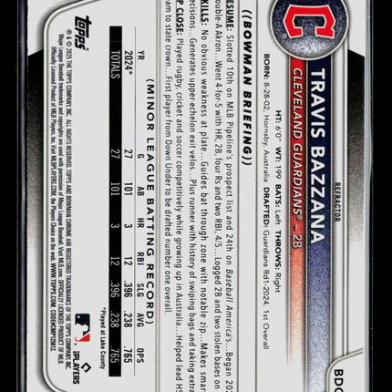 2025 Bowman Draft Chrome Travis Bazzana #BDC-49 Refractor