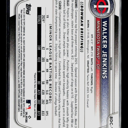 2025 Bowman Chrome Walker Jenkins #BDC-159 Refractor
