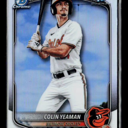 2025 Bowman Chrome Draft Colin Yeaman #BDC-47 Refractor
