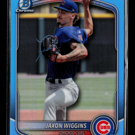 2024 Bowman Chrome Jaxon Wiggins #BDC-173 Blue Refractor