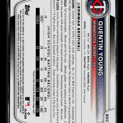 2025 Bowman Chrome Quentin Young #BDC-92