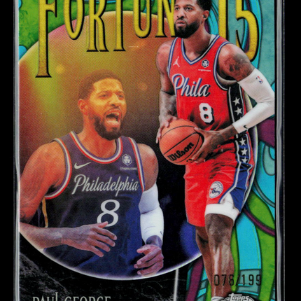 2026 Topps Chrome Fortune 15 Paul George #F15-9 078/199