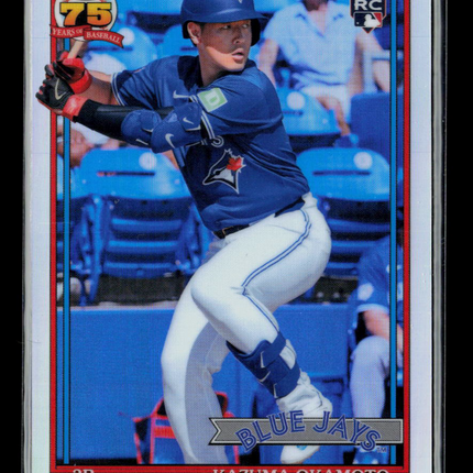 2026 Topps Chrome 75 Years of Baseball Kazuma Okamoto #91CB-24 RC
