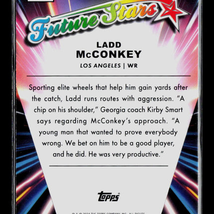 2024 Topps Chrome Future Stars Ladd McConkey #FS-13 RC /99