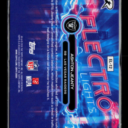 2026 Topps Electro Lights Ashton Jeanty #EL-12 RC
