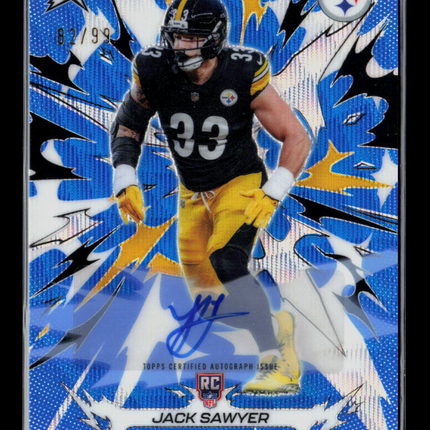2026 Topps Rip Jack Sawyer #180 Blue 82/99 RC Auto