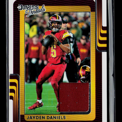 2025 Panini Donruss Threads Jayden Daniels #DTH-JDS Patch