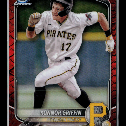 2025 Bowman Chrome Konnor Griffin #BCP-86 Orange Reptillian /25