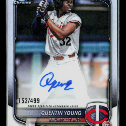 2025 Bowman Chrome Quentin Young #CPA-QY Refractor 152/499 Auto